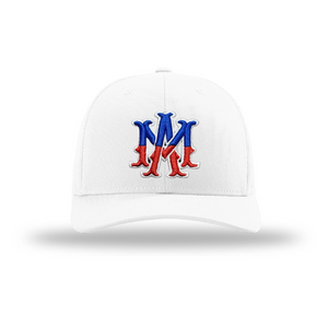 Snapback- American Flag Colors (White)