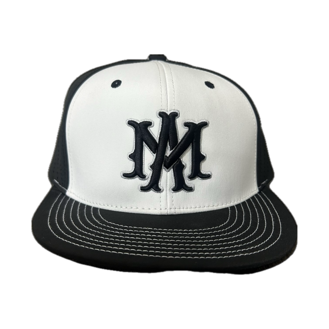 Pacific Hat- White Front/ Black Back 471