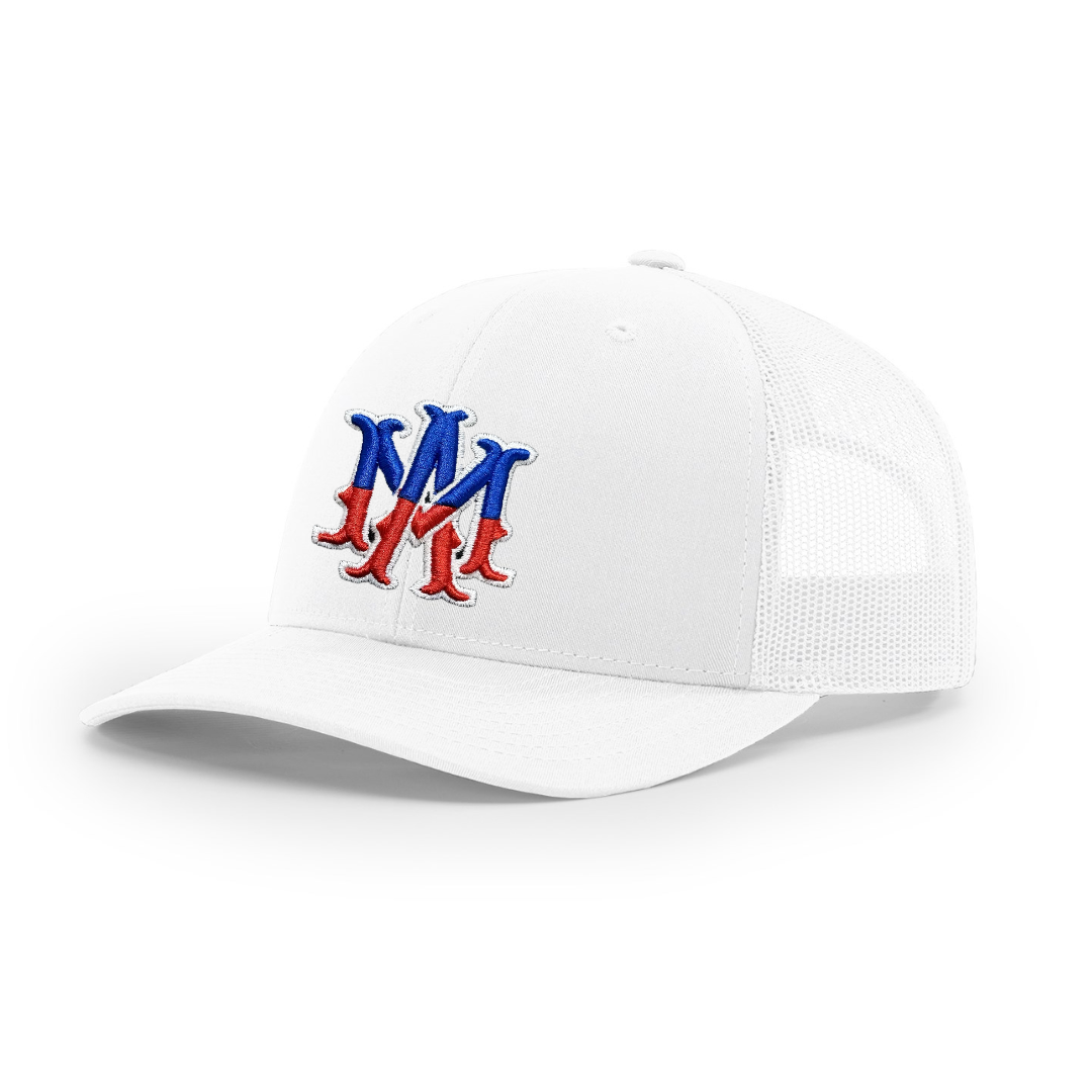 Snapback- American Flag Colors (White)